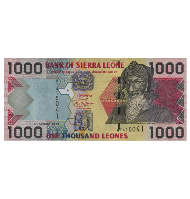 Sierra leona 1.000 Leones 2006 Pick 24c